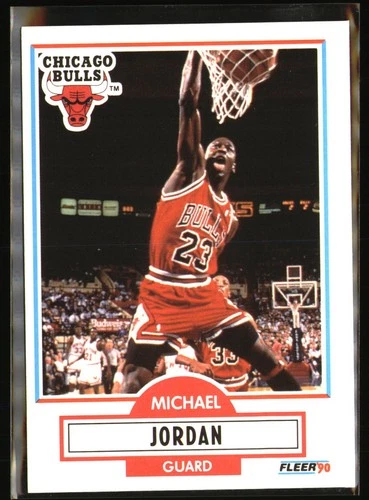 Fleer 1990-91 Michael Jordan Chicago Bulls Basketball Card #26 Base Set