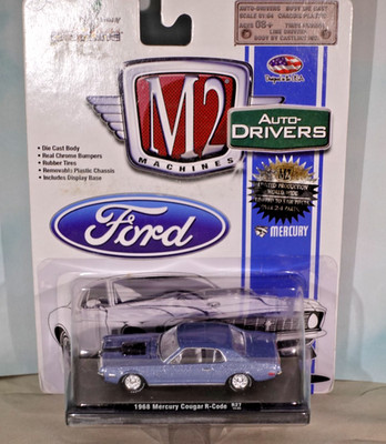 1/64th M2 Machines Auto Drivers R27 1968 Mercury Cougar R-Code