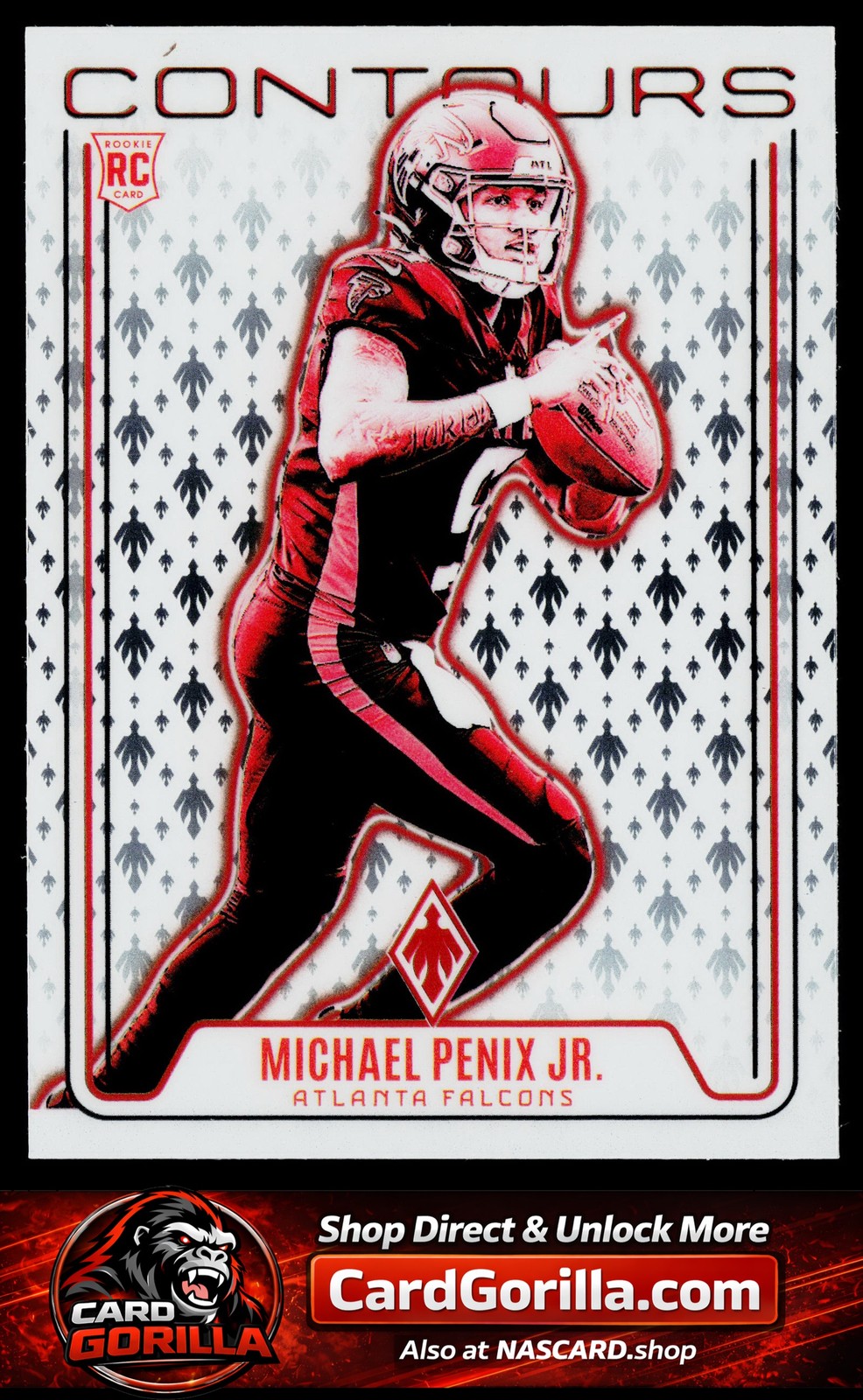 2024 Panini Phoenix #CON-MPJ Michael Penix Jr. Contours