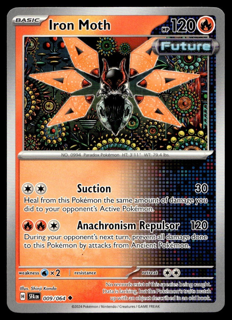 Iron Moth 9/64 Pokemon Card Shrouded Fable Uncommon 120 HP Near Mint QW