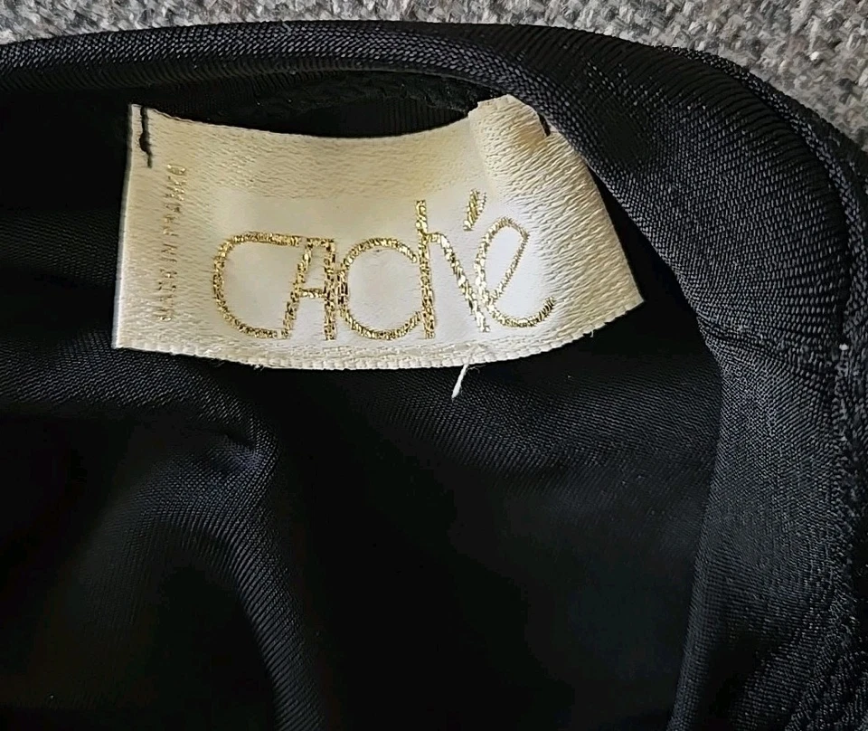 复古缓存黑色紧身衣 11 英寸腰 25 英寸长 Sm 肩垫 — 第 3/4 张图片