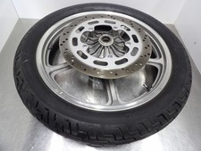 87-07 Honda Shadow Spirit VT1100C front wheel rim w brake rotor & tire 44650-MM8