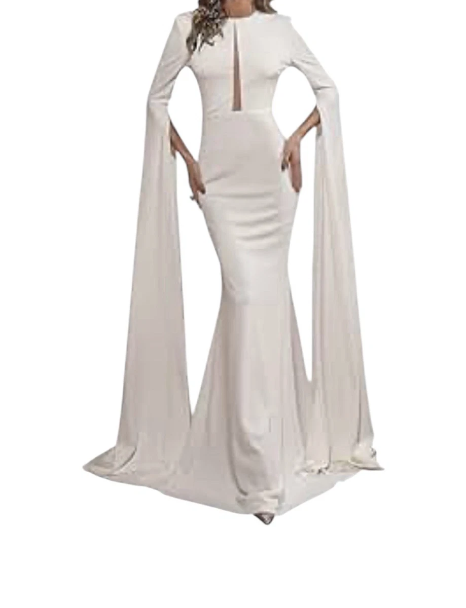 strapless open back dress A-Line Green Satin Intermediate slit Long Evening Prom Dresses, Long C   MarryLover
