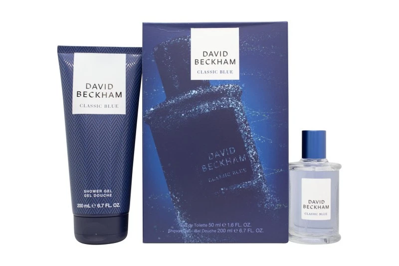 DAVID & VICTORIA BECKHAM David Beckham Classic Blue Gift Set 50ml Eau de Toilette EDT + 200ml Shower Gel