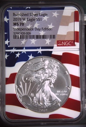 2019-W American Silver Eagle — photo from the most recent tracked eBay sale