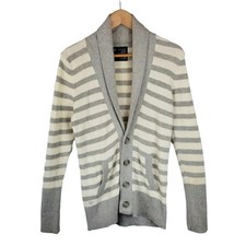 American Eagle Outfitters Waffle Knit Striped Cardigan Size L Large