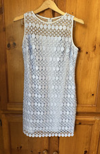 Ralph Lauren Dress Soft Periwinkle Sleeveless Lace Easter Women’s 8P Petite