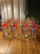 1980 Strawberry Shortcake Glasses Complete Set 12 Anchor Hocking Original Box