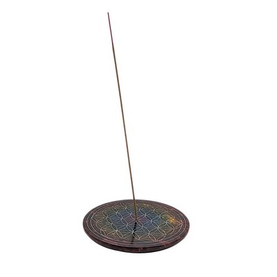 4-Inch Incense Stick Burner Plate | Decorative Aromatherapy Smoke Holder