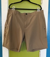 Orvis Mens Sz 40 Tech Shorts Chino Fishing Hiking Golf 9" Stretch Activewear Y