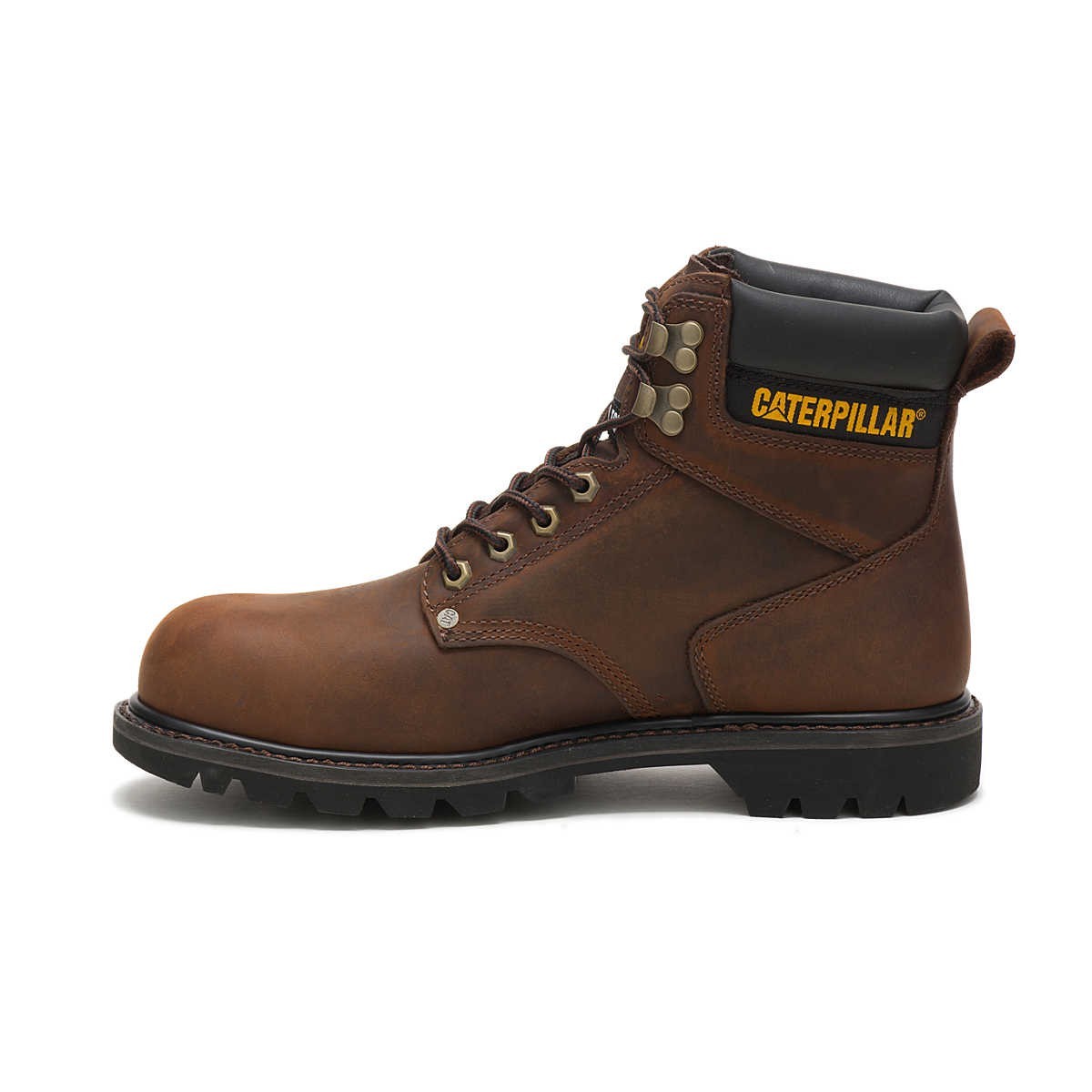 Cat Footwear Men's Second Shift Steel Toe Work Boot Dark Brown Size 11 image 2