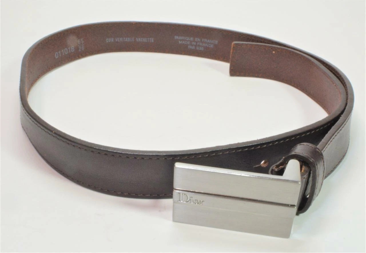 Authentique Christian dior Cuir Véritable Femme Jeune Ceinture S M 61cm   68.6cm