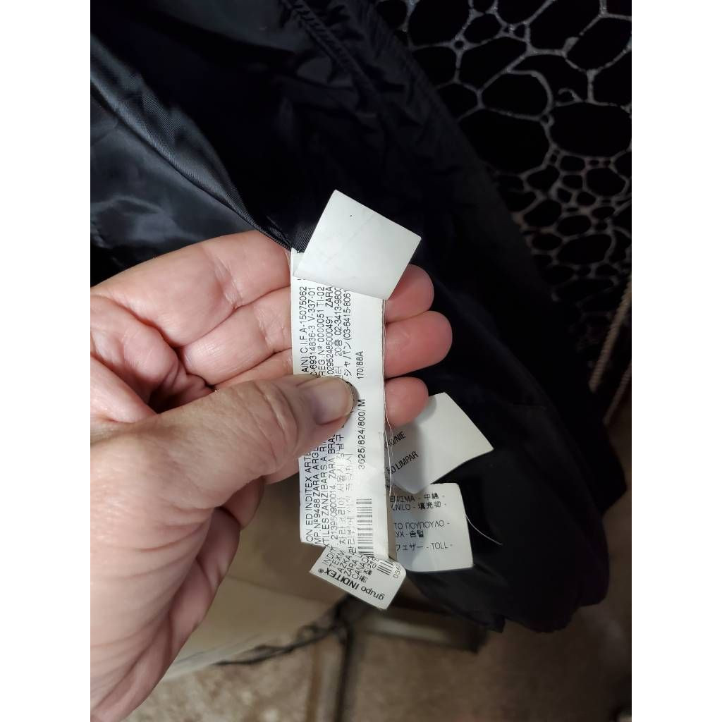 Zara Basic Womens Puffer Jacket Black Full Zipper… - image 9