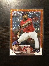 2023 Topps Series 2 Orange Foil /299 Cleveland Guardians Xzavion Curry #513 PWE