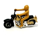 Matchbox Lesney 50 Harley Davidson in soft gold with beige rider, mint!