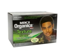 Texture My Way Men's Comb-Thru Creme Texturizing Kit No-Lye No Mix