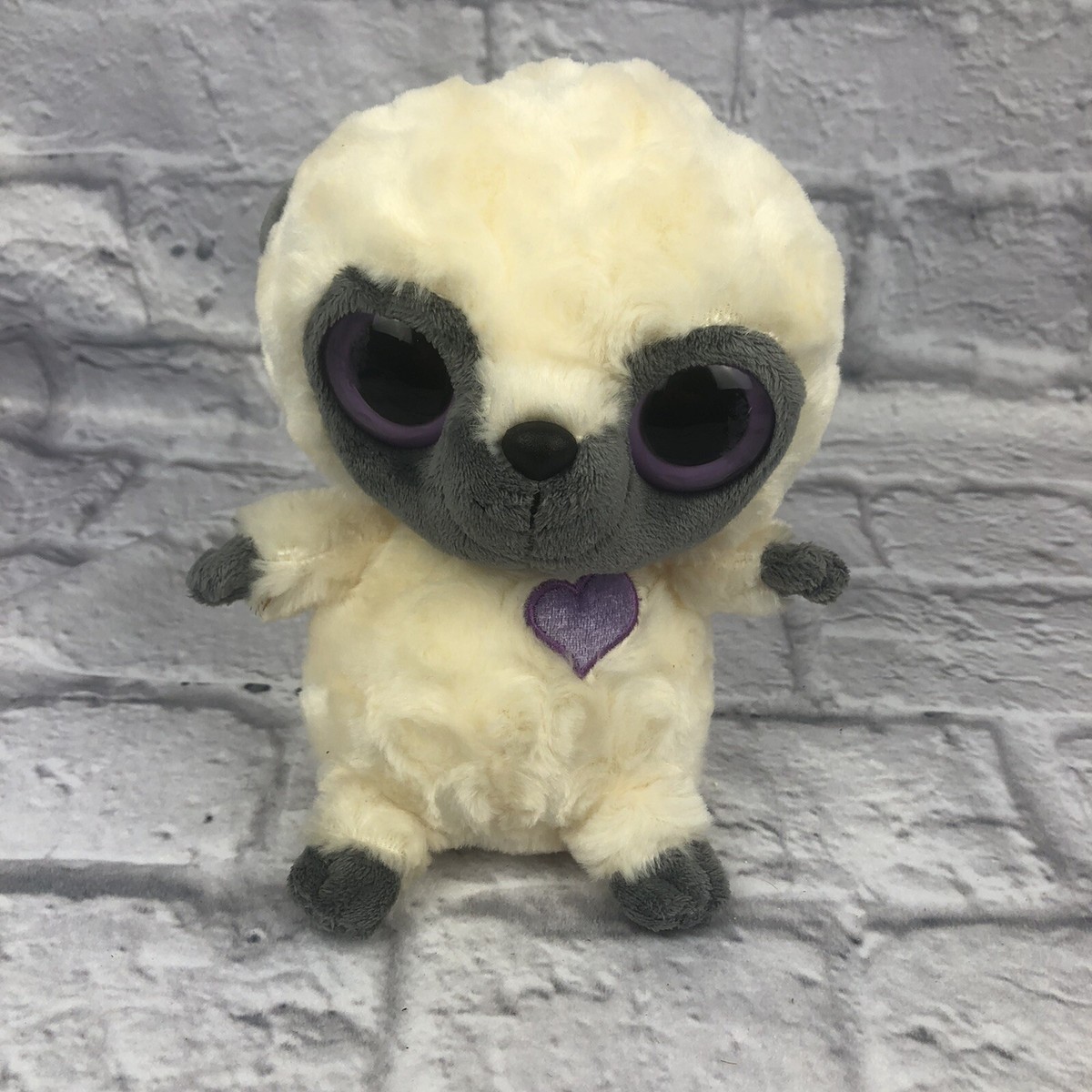 Aurora Yoohoo & Friends Plush Toy Lemur purple gray tail