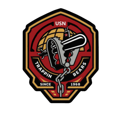 US NAVY BEARTRAP STICKER ASW  P-3 VP PATROL PATRON SH60B HSL SQUADRON NEW