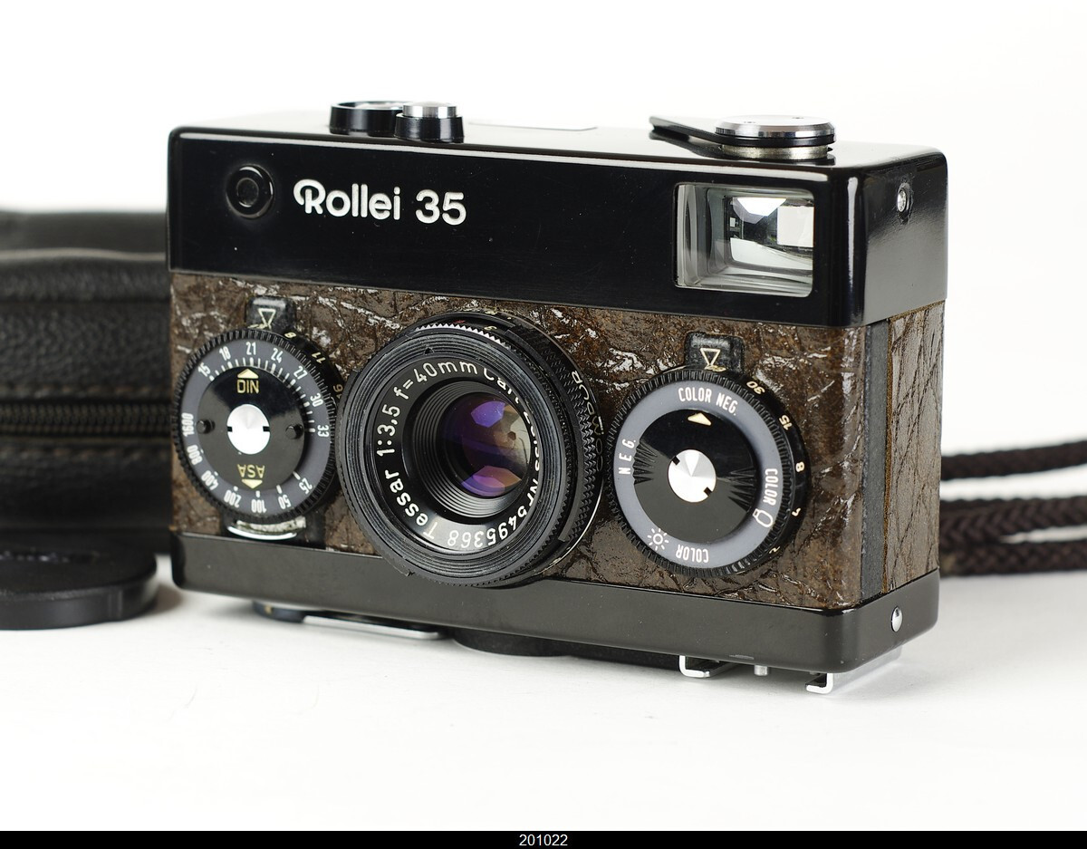 Rollei 35 Black Zeiss Tessar Brown Leather Mint | eBay