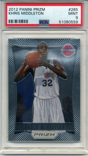 Panini Prizm #285 2012-13 Khris Middleton RC PSA 9 como nuevo Bucks - Imagen 1 de 2
