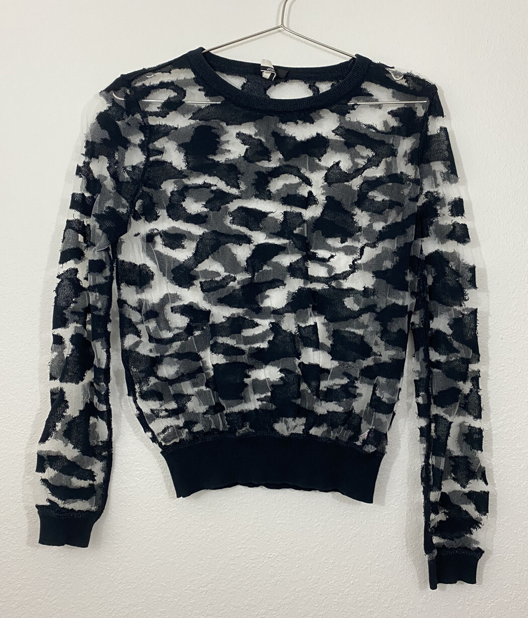 Old Topshop Transparent Patterned Shirt - image 1