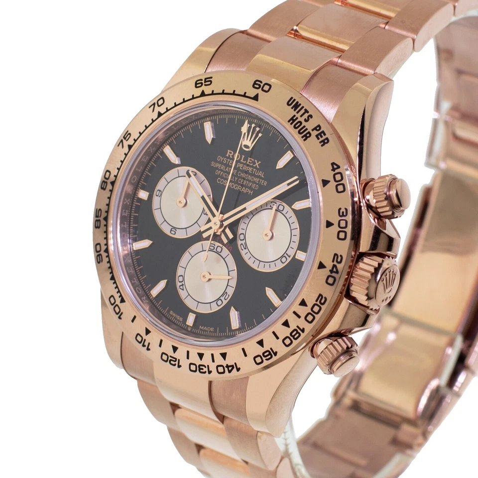 Caja de Oro Rosa Rolex Cosmograph Daytona Relojes de pulsera