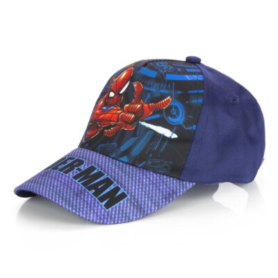 Marvel SPIDERMAN Jungen Kappe Hut Mütze Basecap blau Gr.54