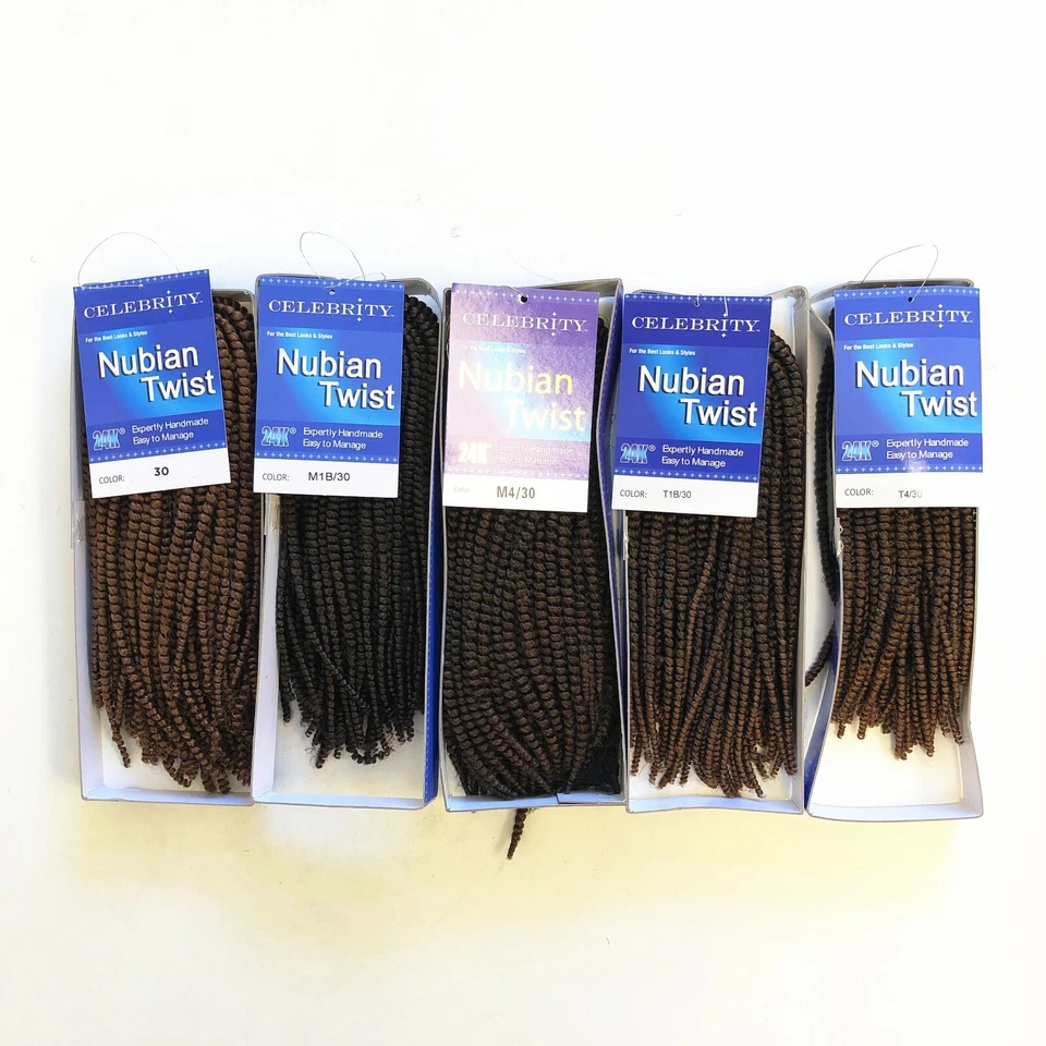 Cabelo trançado feito à mão 24K Nubian Twist 15"" 4 oz. Aprox. 35 travas - Imagem 3 de 4