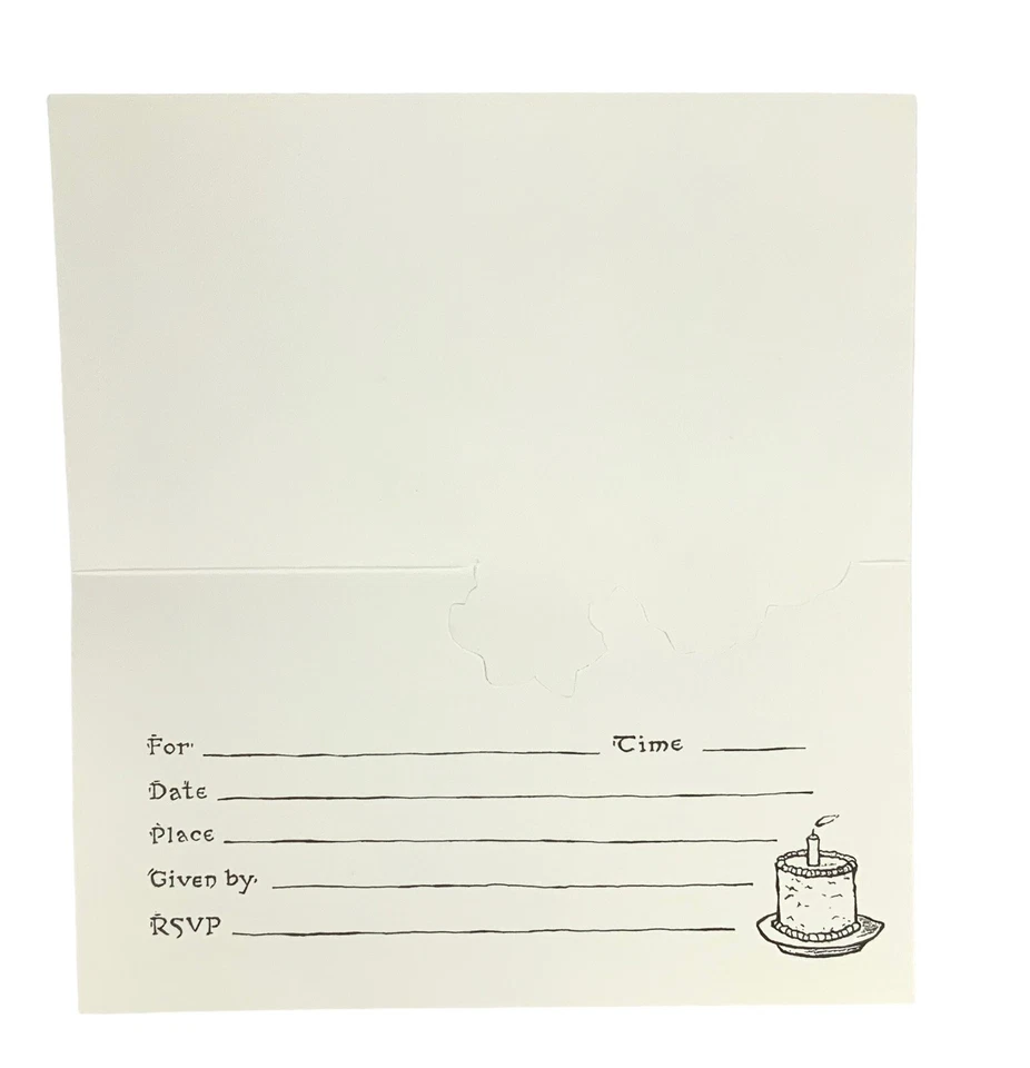 Винтажный Disney 7 карлик приглашение на день рождения 6 «X 8» лот - 12 конверт редкая - Изображение 3 из 4