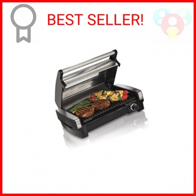 Hamilton Beach Electric Indoor Searing Grill with Viewing Window & Adjustable Te