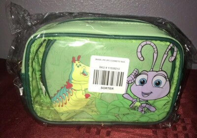 Disney Loungefly Pixar Bugs Life Cosmetic Makeup Bags Heimlich
