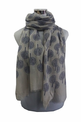 Women Ladies Long scarf with Life Tree Print Scarf Fashion Wrap shawl - Picture 22 of 22