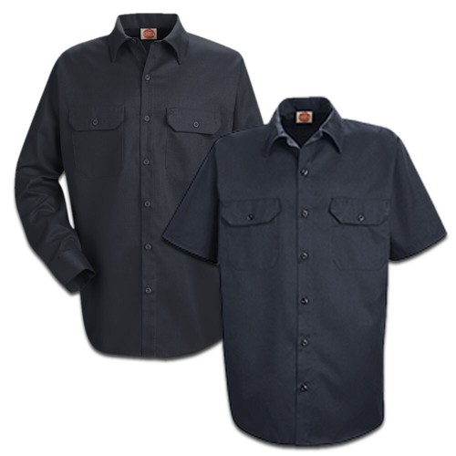 Red Kap Men's Utility Work Shirt 2 Pocket Solid Color Durable Industrial Uniform - Picture 6 of 27