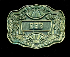 Vintage Men's Cast Metal Oden Inc Belt Buckle "BOB" Urban Cowboy style