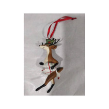 2005 Department 56 Reindeer Carrying a Goose Tree Ornament, In Original Box