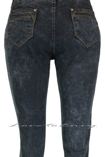 Damen Frauen Jeans Slim Skinny STRETCH Grau Acid Wash Jeans Größe 8 10 12 14 16. - Bild 8 von 11