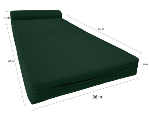 Silla para dormir Hunter camas plegables de espuma, colchón portátil para dormir 6 x 36 x 70 - Imagen 2 de 6