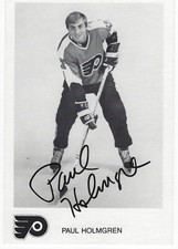 Paul Holmgren Autographed Signed 4x6 RARE NHL Flyers Team Issued Photo - w/COA