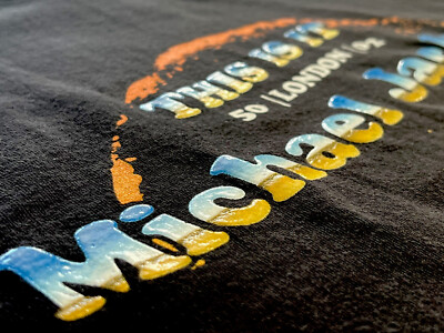 Michael Jackson T-Shirt This Is It Tour 50 London O2 Design, Shiny