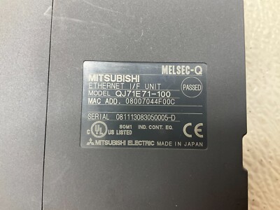 Ether net unit三菱電機　QJ71E71-100 Mitsubishi QJ71E71-100 Melsec-Q Ethernet I/F Unit Module