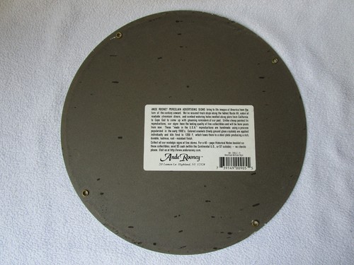 Ande Rooney USA Email-Schild Emaille rund 28,5cm American Airlines AA Repro Tin - Picture 5 of 6