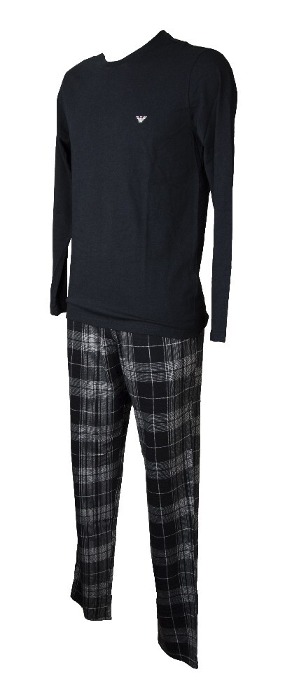 EMPORIO ARMANI men's pajamas cotton crew neck shirt elastic