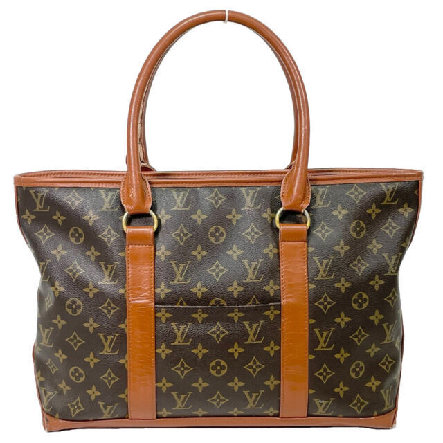 Louis+Vuitton+Weekend+Tote+PM+Brown+Canvas for sale online