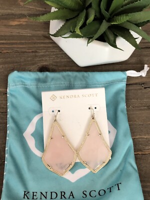 Kendra Scott Rose Quartz Alexandra Earrings