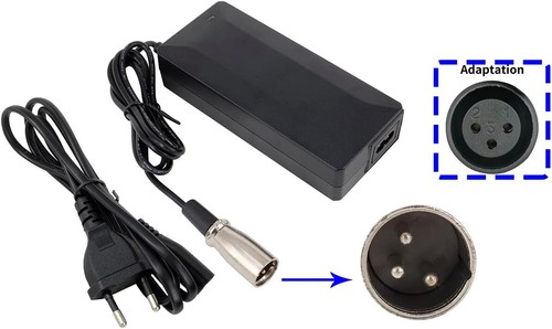 Chargeur Puissant 4A Pour Batterie Qwic - Alimentation 36V-42V Par PowerSmart