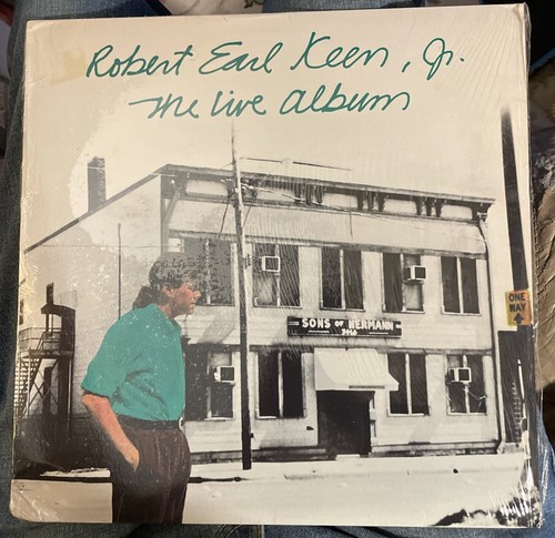 Robert Earl Keen - The Live Album [Sugar Hill) NM LP LYLE LOVETT 1988 in Shrink