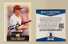 Tom Osborne Signed Autographed 1997 Press Pass Card #49 Beckett BAS Nebraska