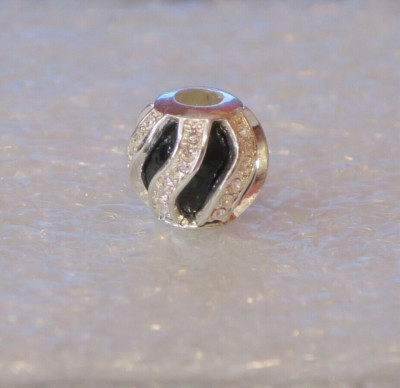 NEW DaVinci Beads & Charms Interchangeable Jewelry - Black Swirl DB57-1