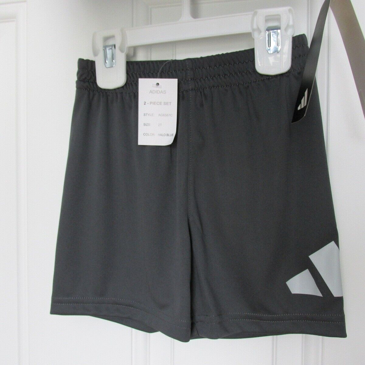 NEW TODDLER BOYS ADIDAS ESSENTIAL HALO BLUE TEE SHIRT & SHORTS SET SZ 2T $38 thumbnail 2