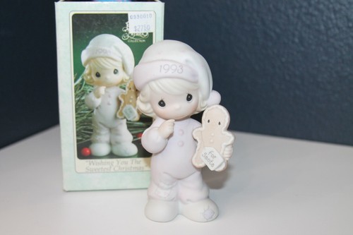 NIB 1993 Precious Moments WISHING YOU THE SWEETEST CHRISTMAS 530166